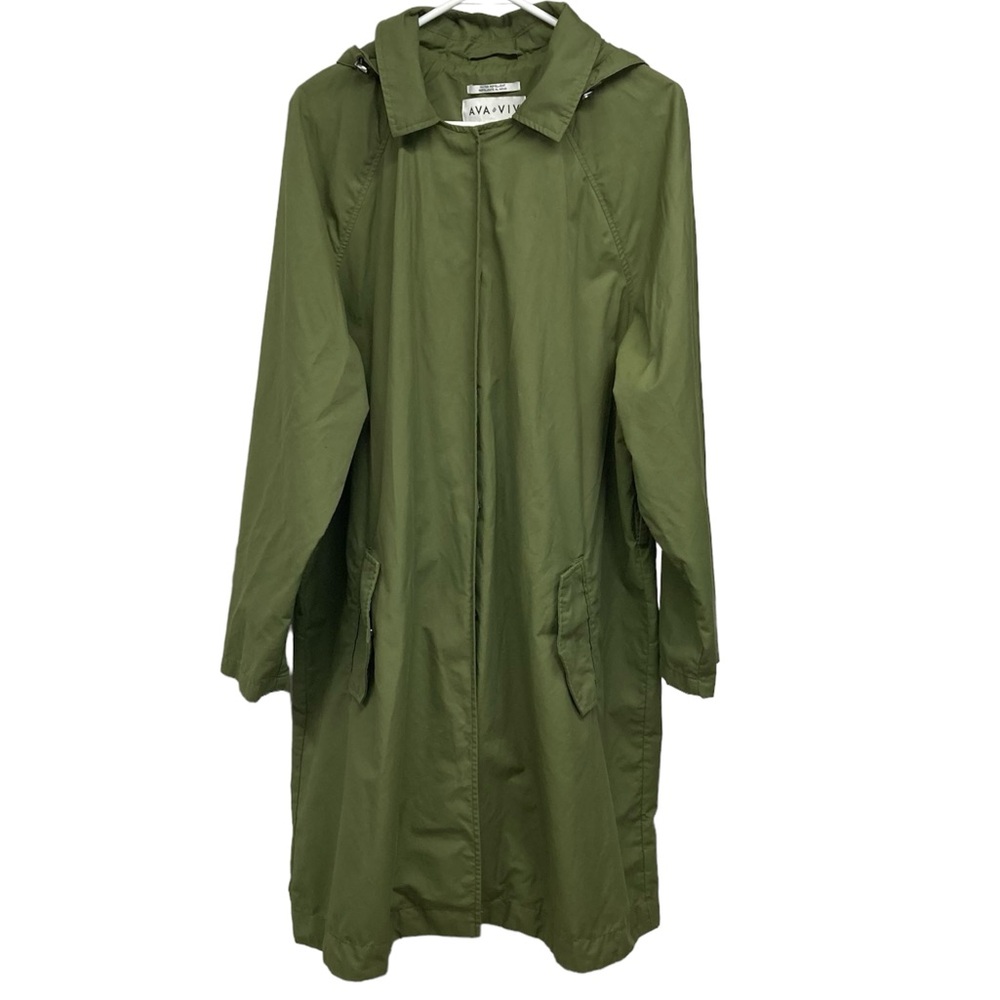 Ava & Viv Olive Green Trench Coat